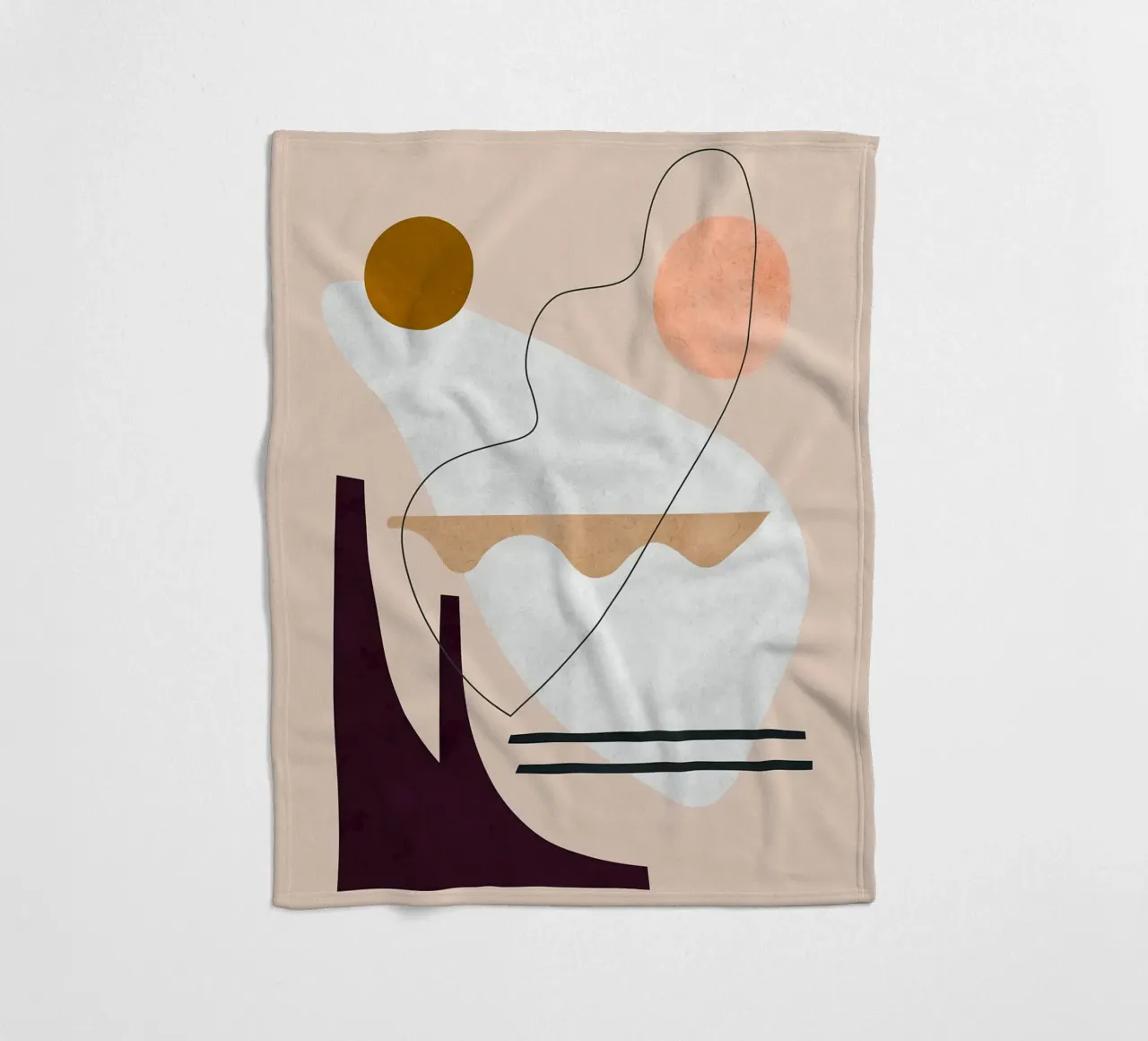 Linee e pennellate coperta in pile da Leonard R Sadler