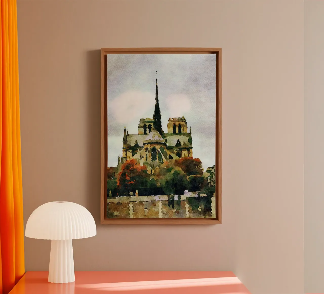 Onze-Lieve-Vrouw canvas met Baklijst van Massimo Frascogna