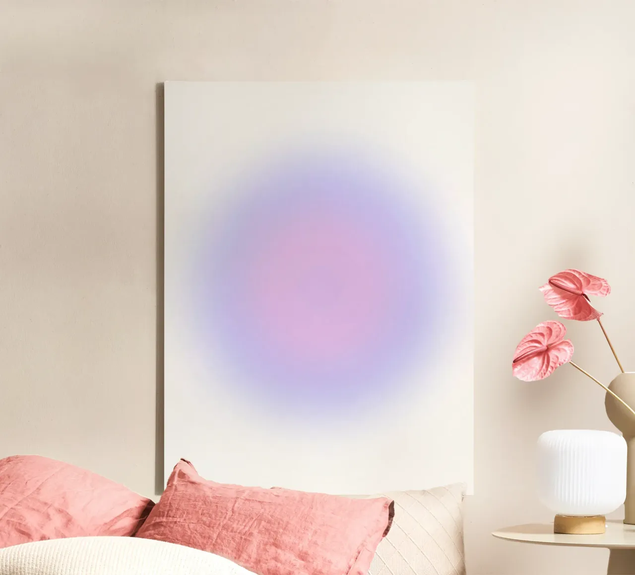 Aura Poster, Gradiënt Muurkunst, Kleurrijke Print, Moderne Kunst canvas met Baklijst van Dreamscape