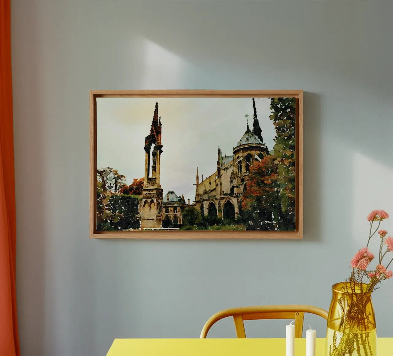Onze-Lieve-Vrouw canvas met Baklijst van Massimo Frascogna