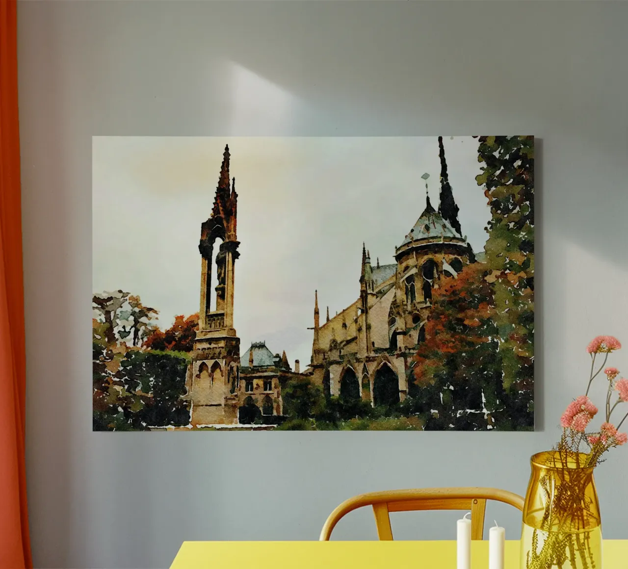 Onze-Lieve-Vrouw canvas met Baklijst van Massimo Frascogna