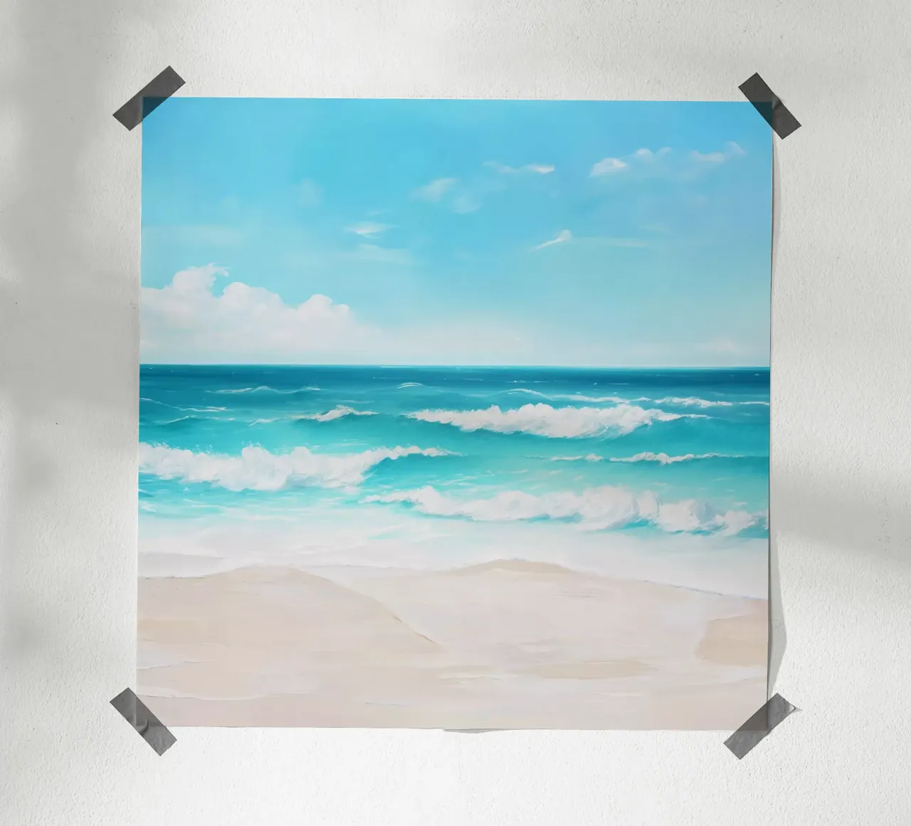 Spiaggia e mare poster da Yaso Design & Art