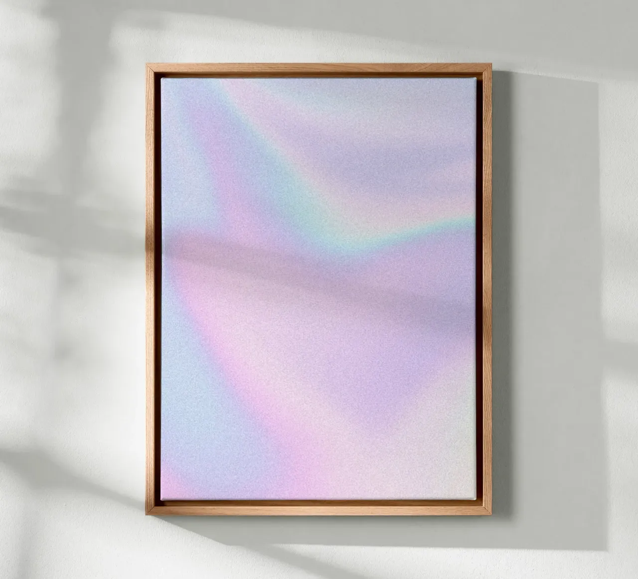 Korrelig verloop, Aura Poster, kleurrijke muurkunst canvas met Baklijst van Dreamscape