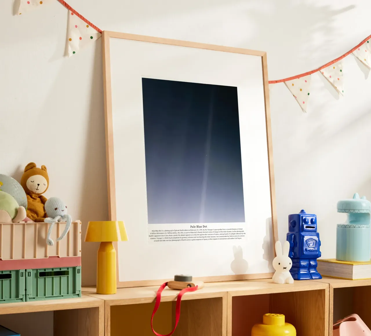 Blassblauer Fleck Poster von mary shop
