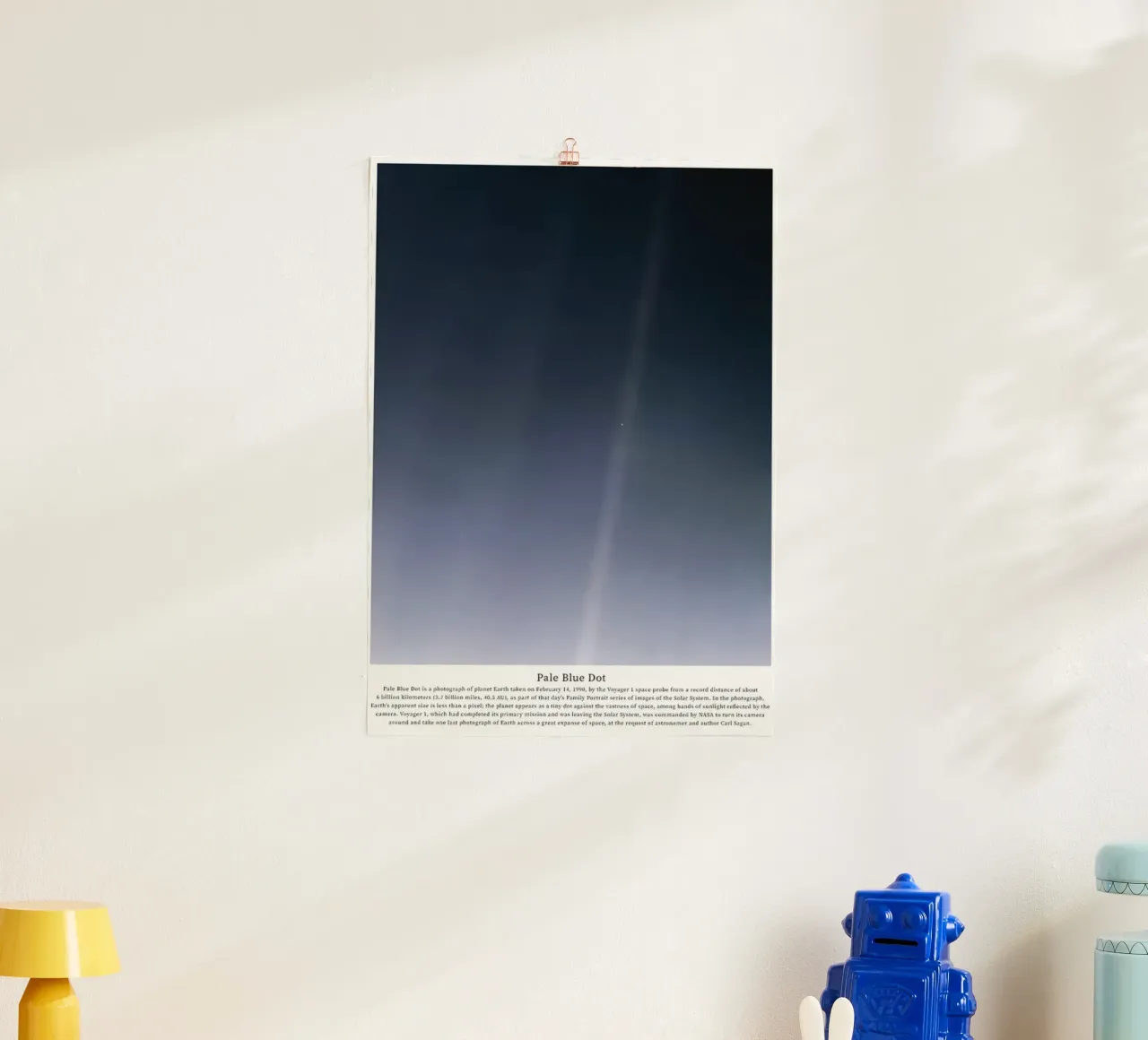 Blassblauer Fleck Poster von mary shop