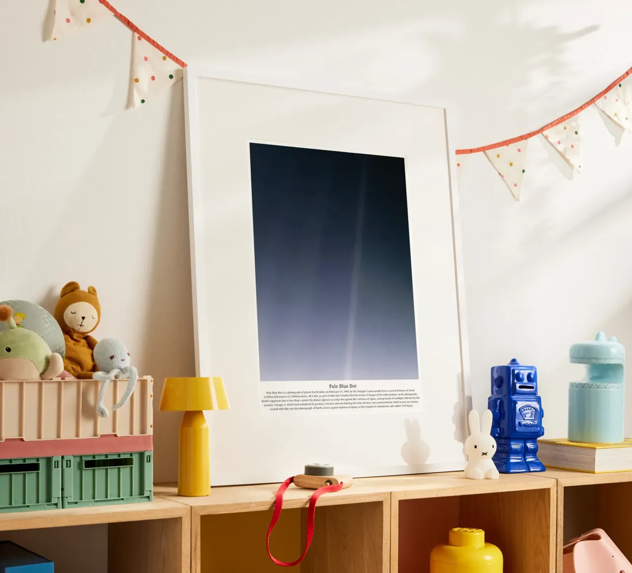 Blassblauer Fleck Poster von mary shop