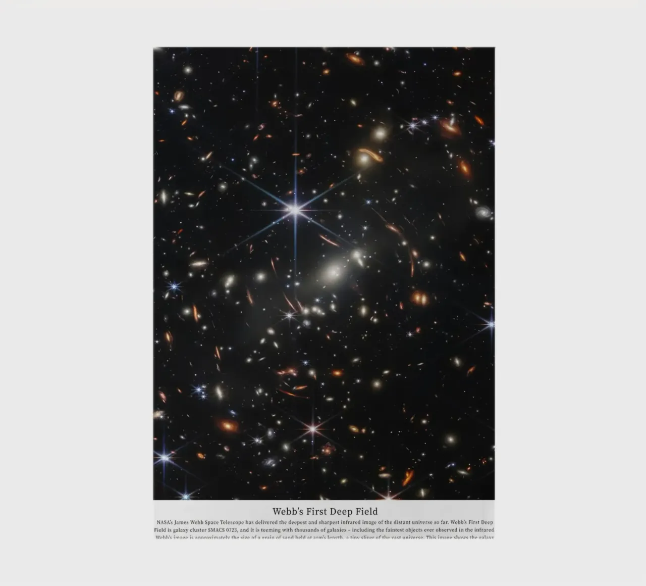 Webb's First Deep Field notebook by mary shop