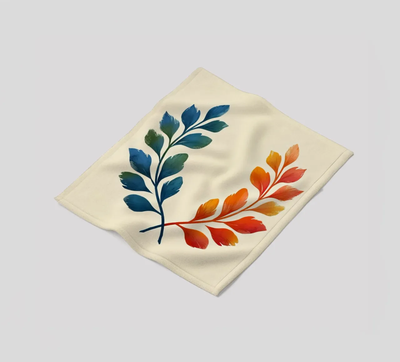 Gradient Laurel Wreath: A Symbol of Bipartisan Harmony and A fleece blanket by Artistic-shop