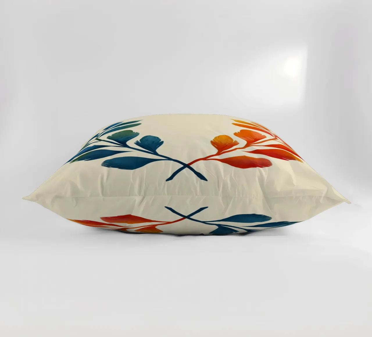 Gradient Laurel Wreath: A Symbol of Bipartisan Harmony and A decorative cushion by Artistic-shop