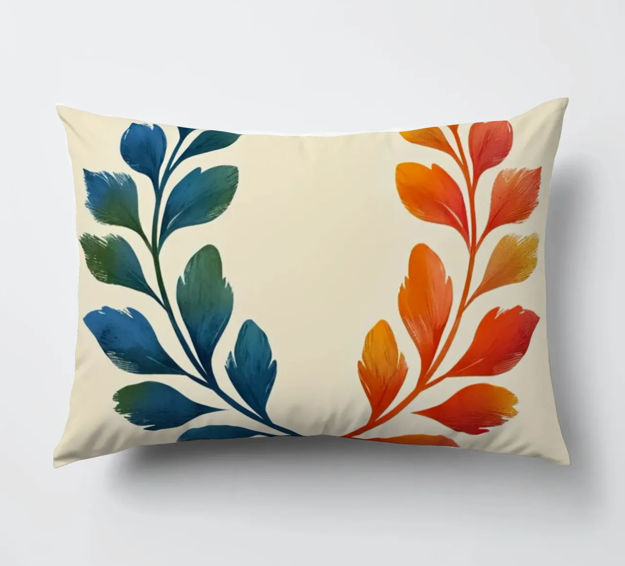 Gradient Laurel Wreath: A Symbol of Bipartisan Harmony and A decorative cushion by Artistic-shop