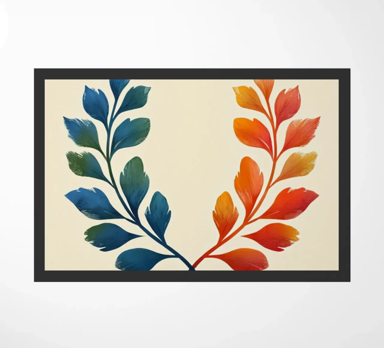 Gradient Laurel Wreath: A Symbol of Bipartisan Harmony and A doormat by Artistic-shop