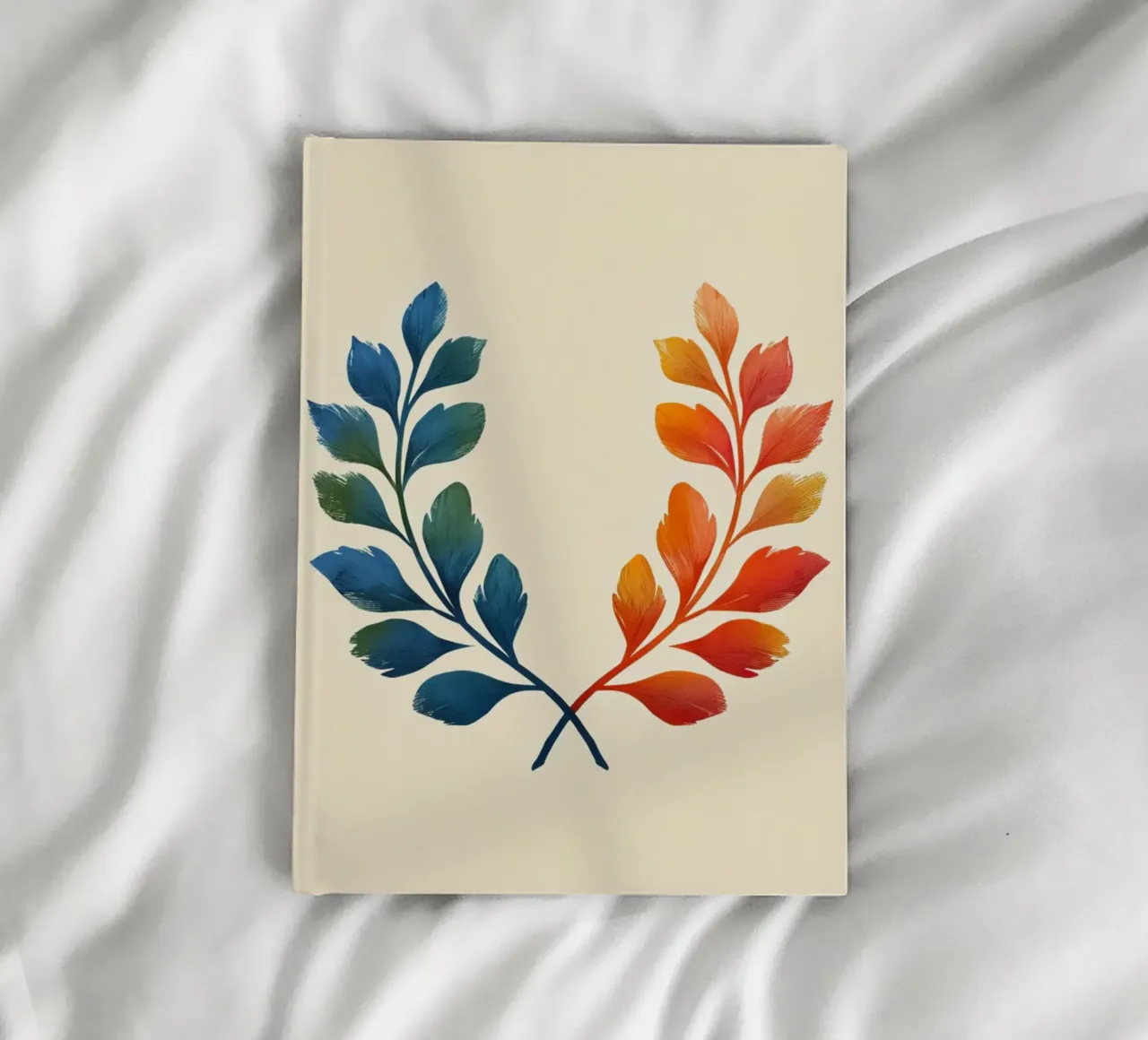 Gradient Laurel Wreath: A Symbol of Bipartisan Harmony and A notebook by Artistic-shop