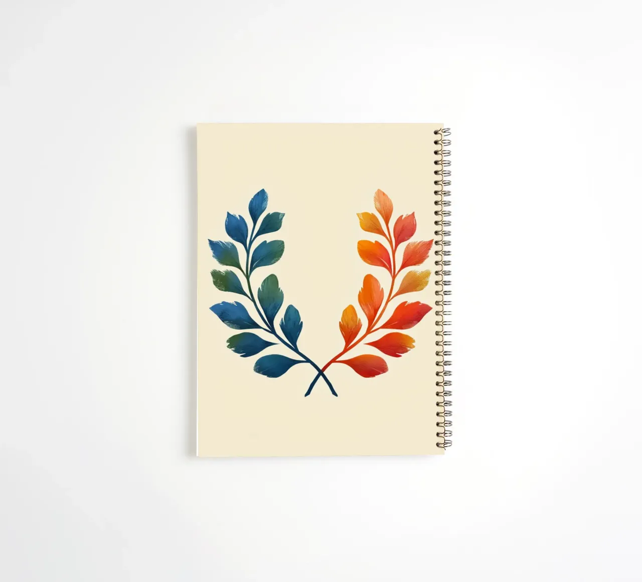 Gradient Laurel Wreath: A Symbol of Bipartisan Harmony and A spiral notebook by Artistic-shop