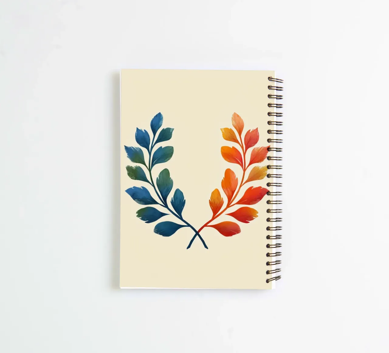 Gradient Laurel Wreath: A Symbol of Bipartisan Harmony and A spiral notebook by Artistic-shop