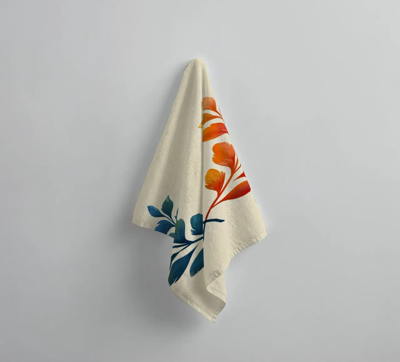 Gradient Laurel Wreath: A Symbol of Bipartisan Harmony and A towel by Artistic-shop