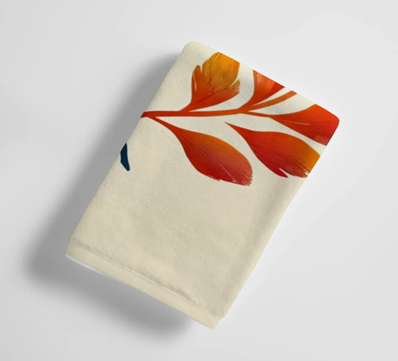 Gradient Laurel Wreath: A Symbol of Bipartisan Harmony and A towel by Artistic-shop
