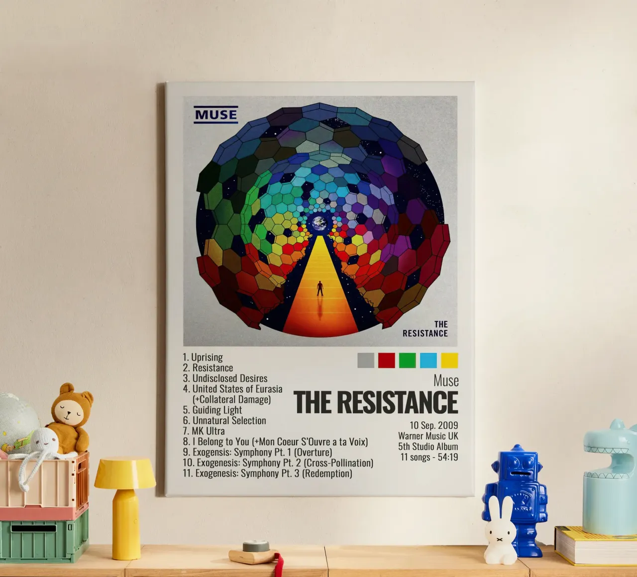 Muse The Resistance tela con Cornice a cassetta da Roronoa7