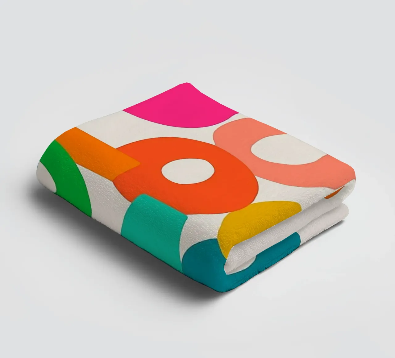 Don't Look Back - Bold and Colorful Abstract Typography Wal towel by inspirational quote