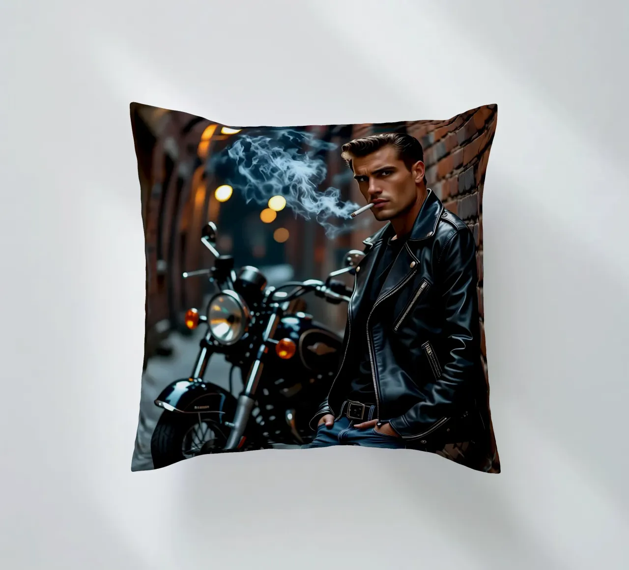 Greaser in posa cool alla James Dean cuscino da Anita's Dream