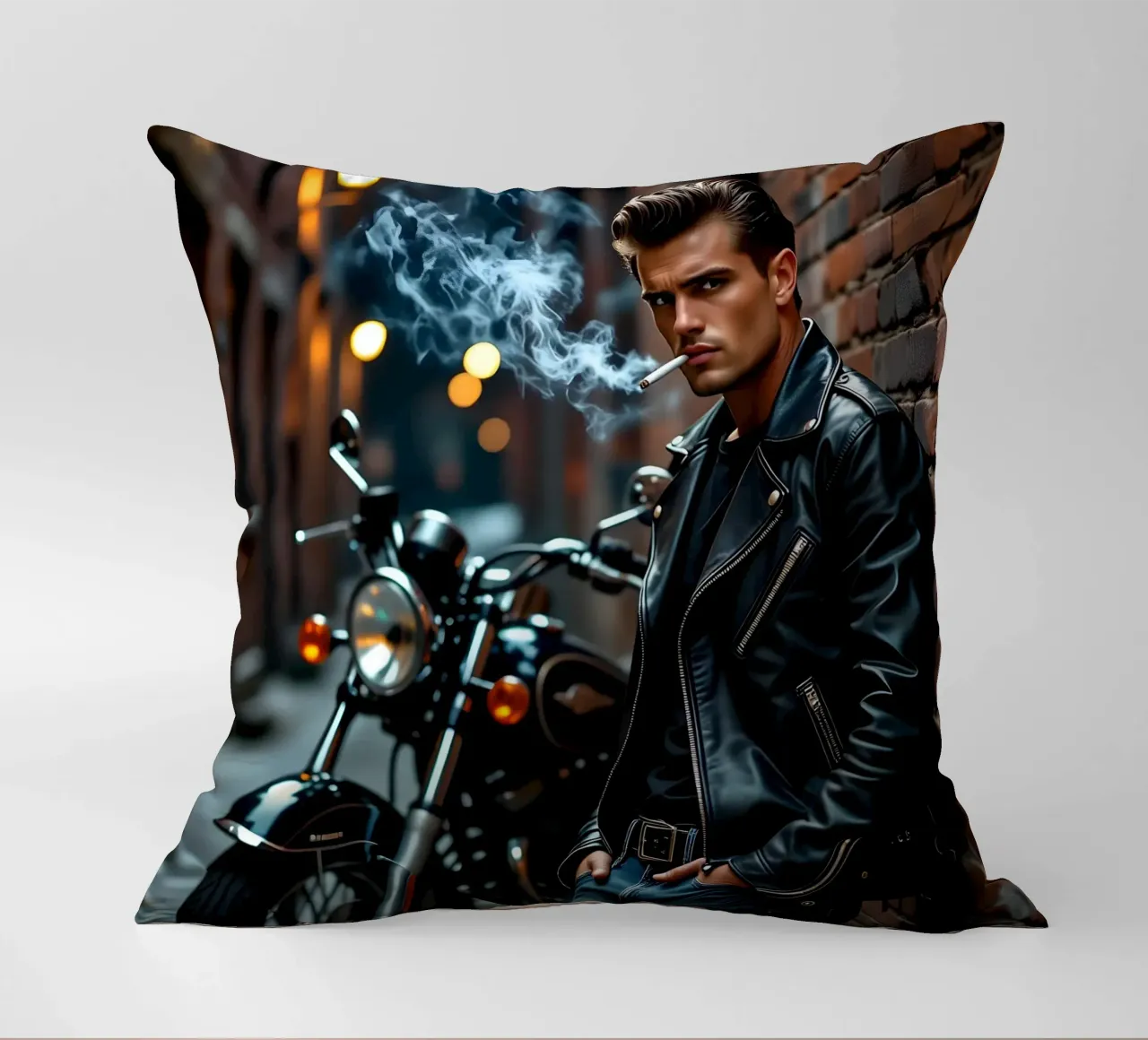 Greaser in posa cool alla James Dean cuscino da Anita's Dream