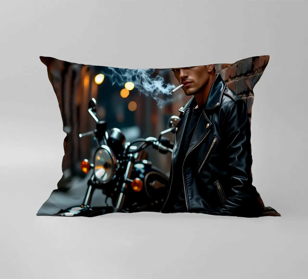 Greaser in posa cool alla James Dean cuscino da Anita's Dream