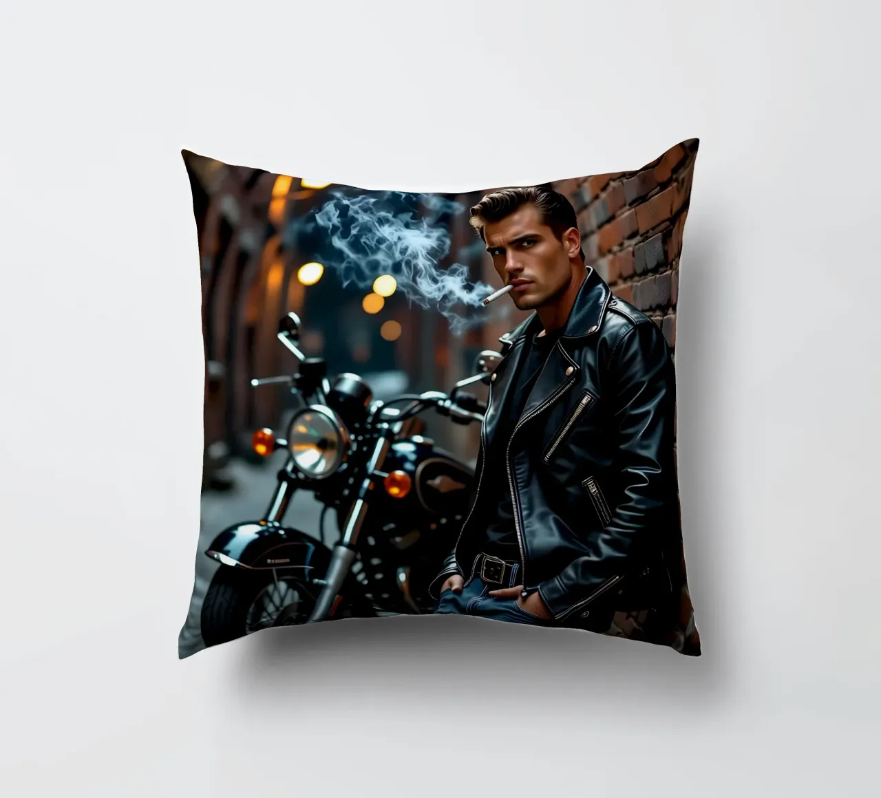 Greaser in posa cool alla James Dean cuscino da Anita's Dream