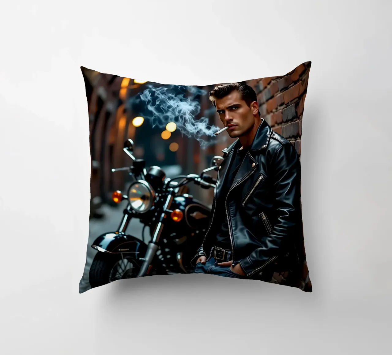 Greaser in posa cool alla James Dean cuscino da Anita's Dream