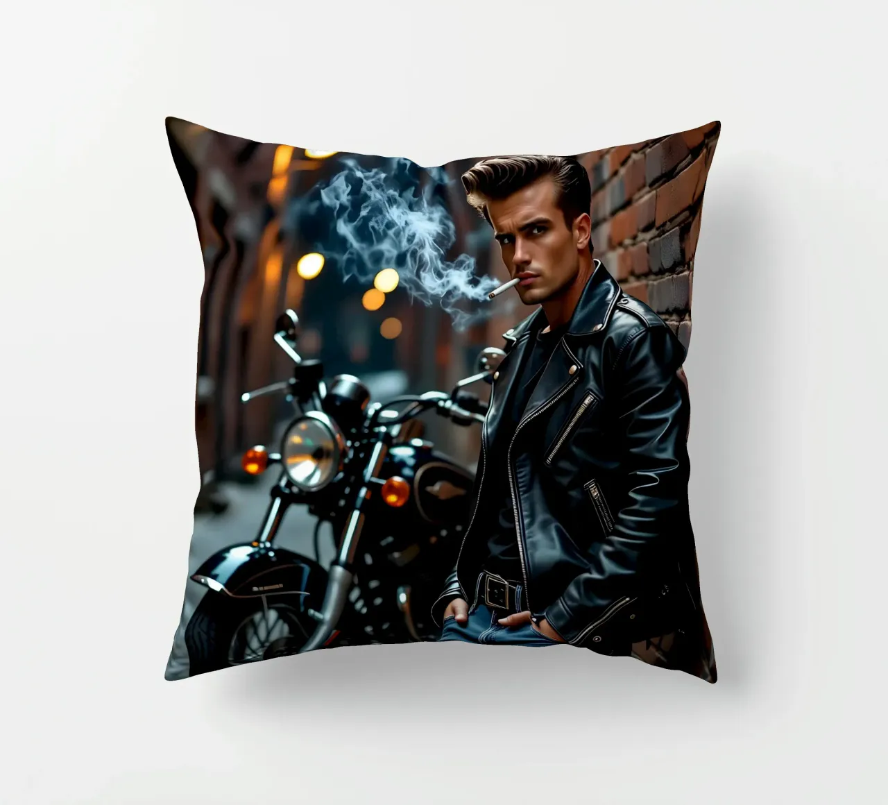 Greaser in posa cool alla James Dean cuscino da Anita's Dream