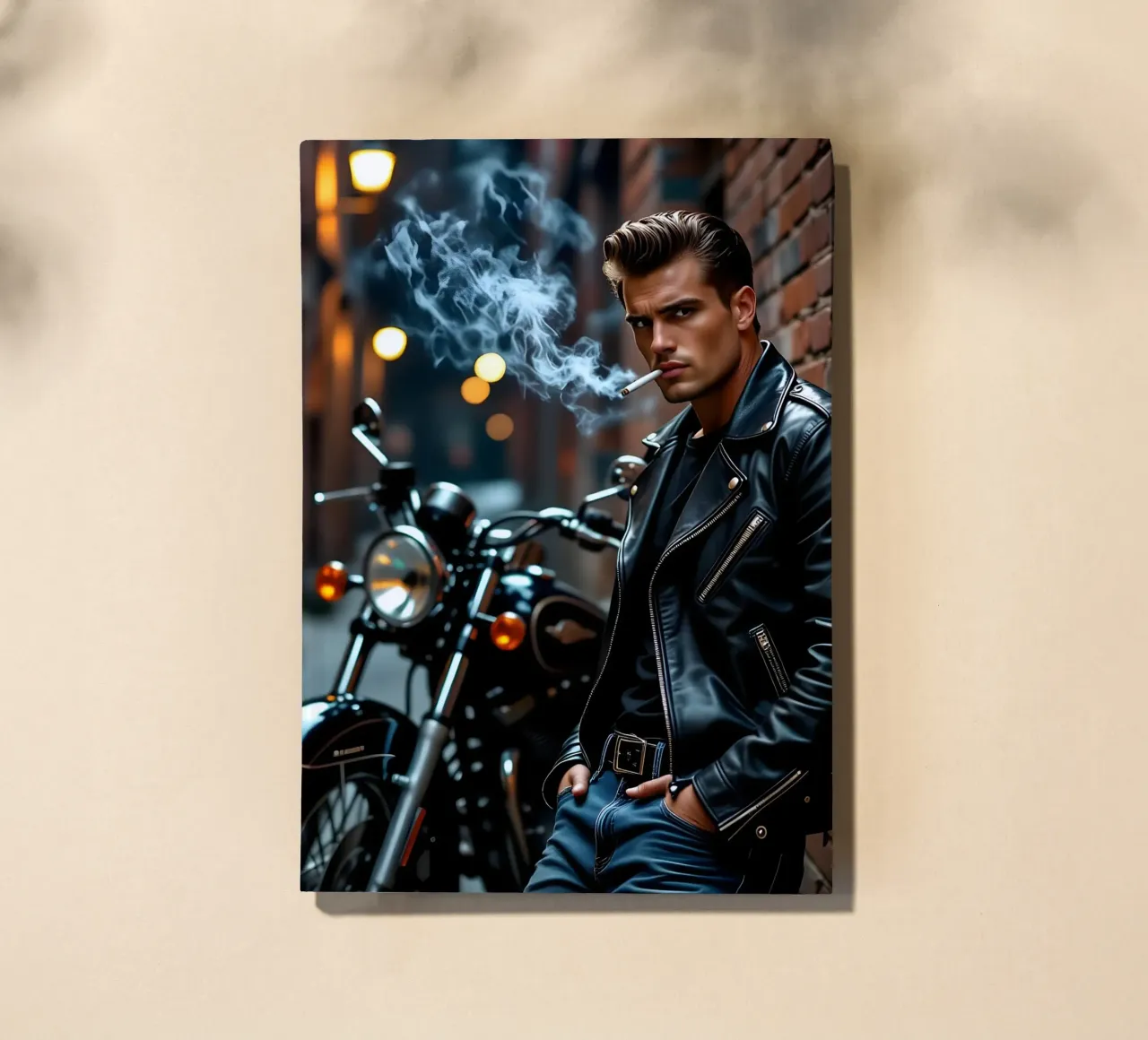 Greaser in cool James Dean Pose notebook by Anita's Dream
