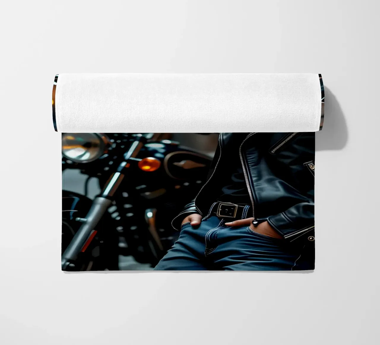 Greaser in posa cool alla James Dean telo mare da Anita's Dream