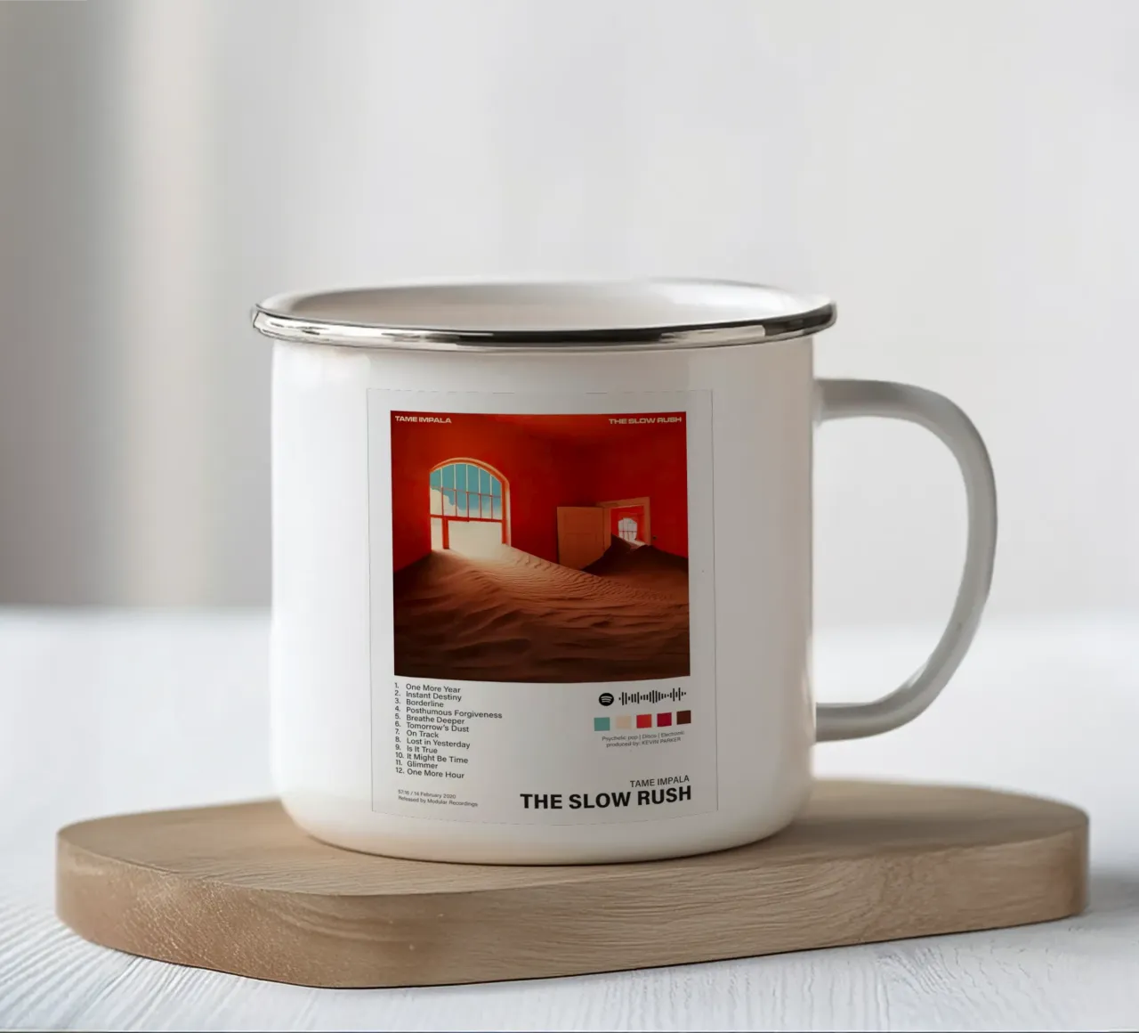 Tame Impala The Slow Rush tazza in smalto da Roronoa7