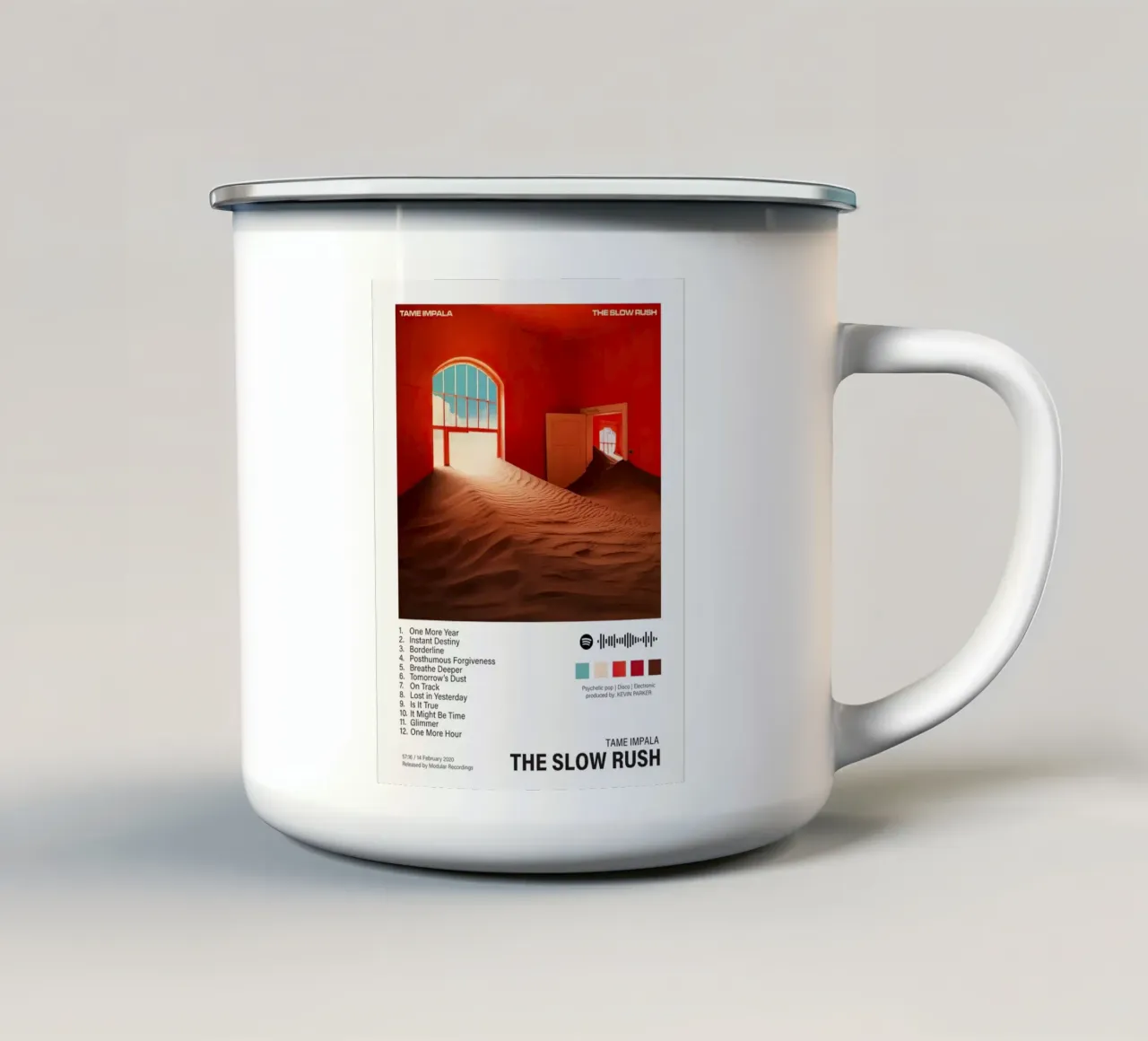 Tame Impala The Slow Rush tazza in smalto da Roronoa7