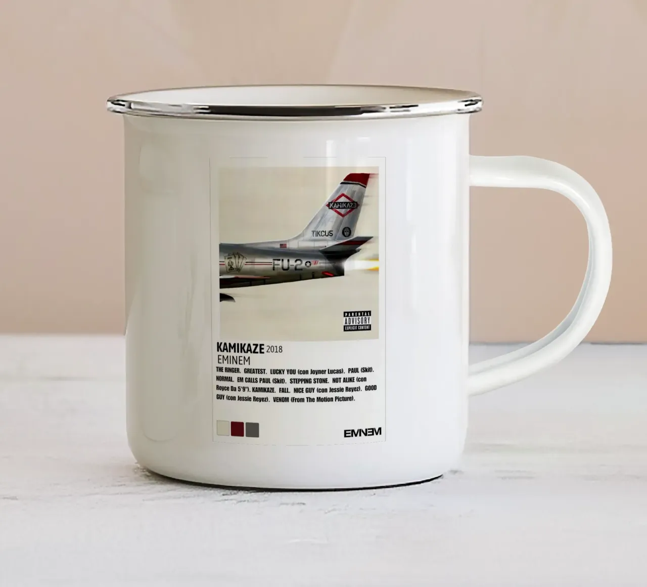 Eminem Kamikaze tazza in smalto da Roronoa7