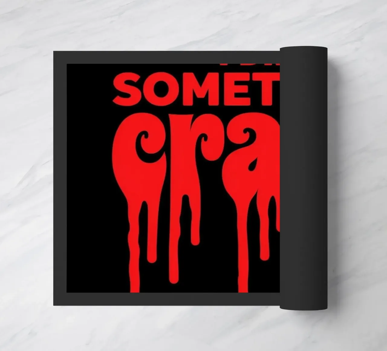 Ho fatto una pazzia - Font design spettrale con sangue gocciolante zerbino da Artistic-shop