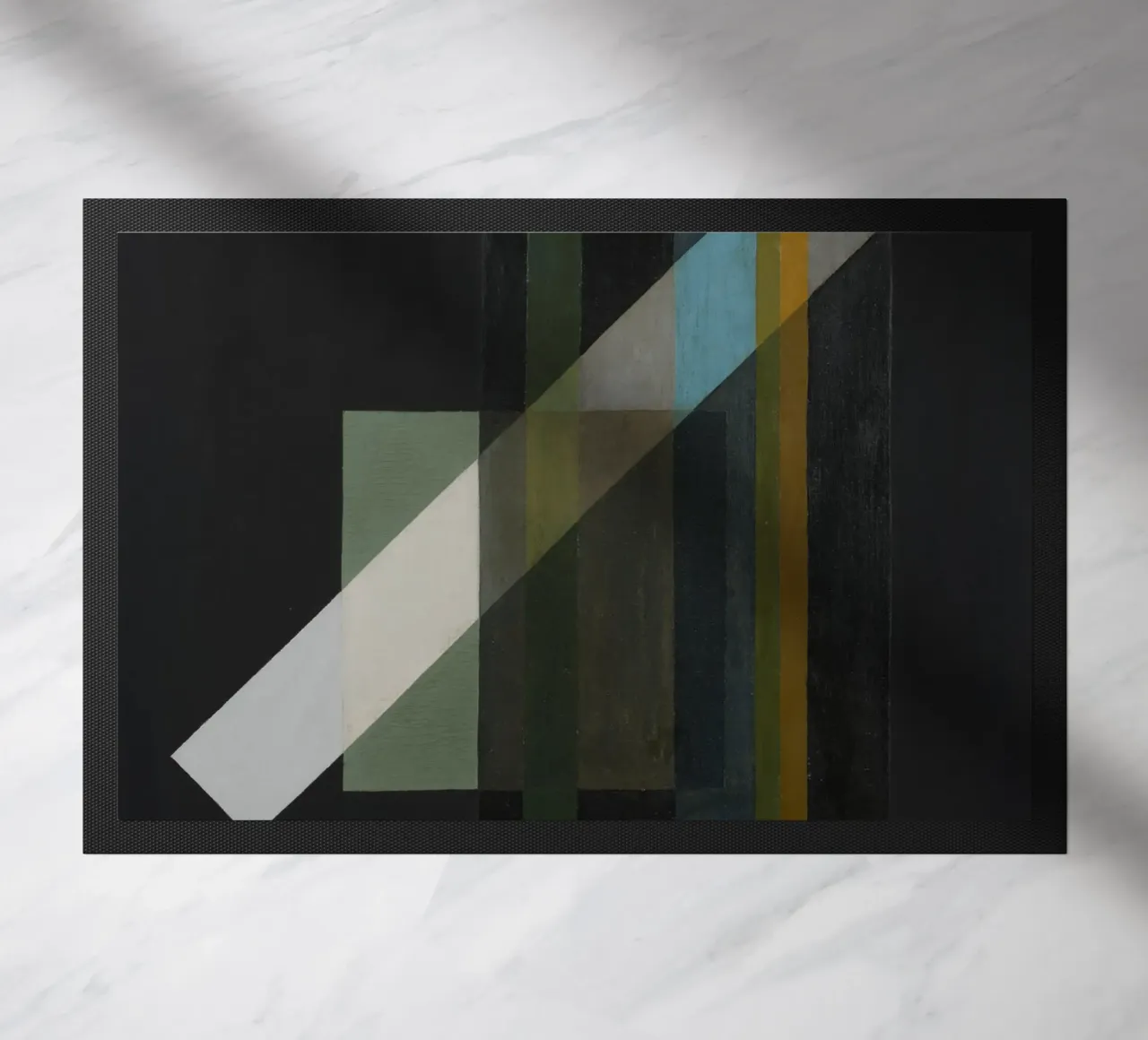 Construction deurmat van vintageshop