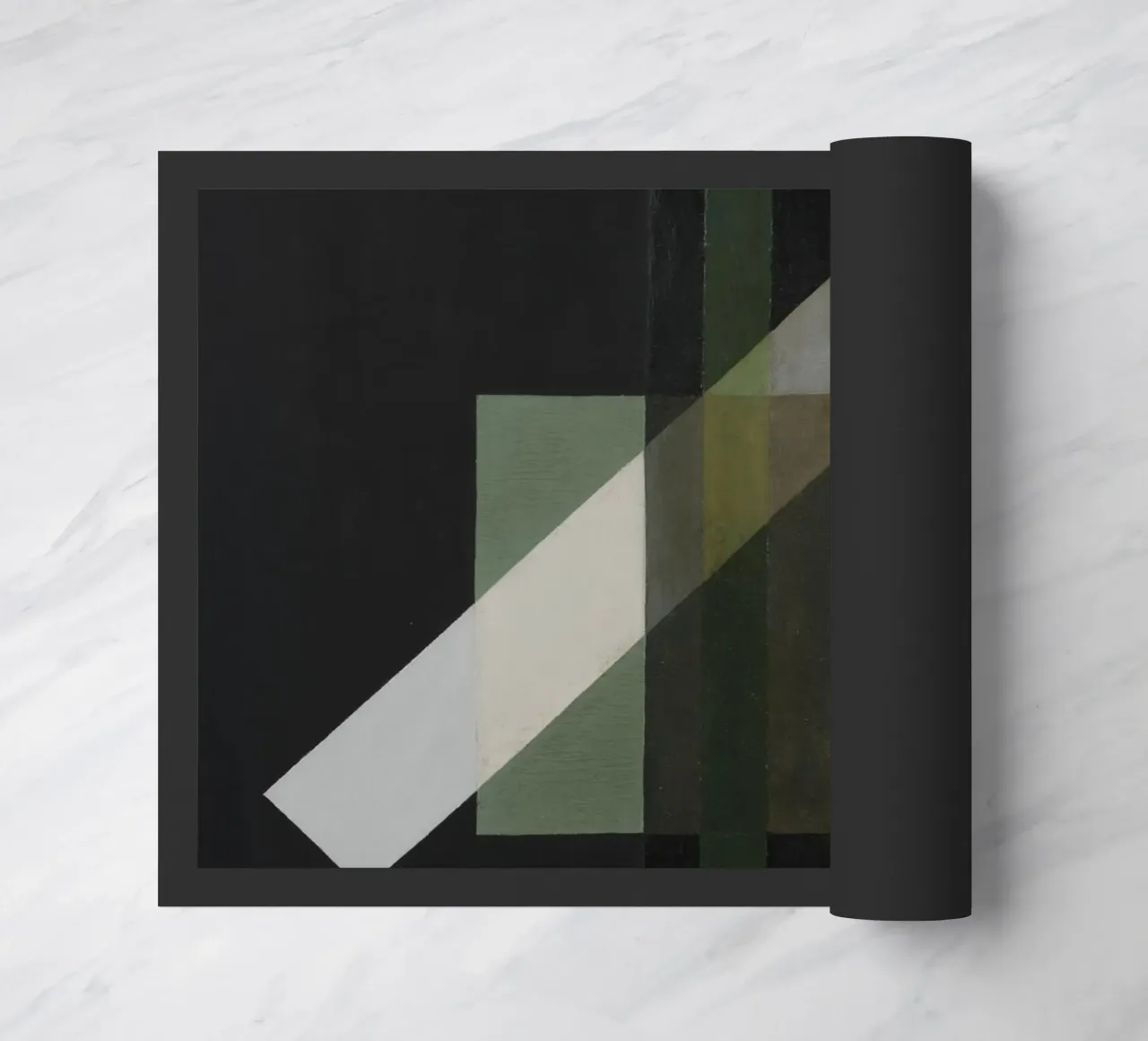 Construction deurmat van vintageshop