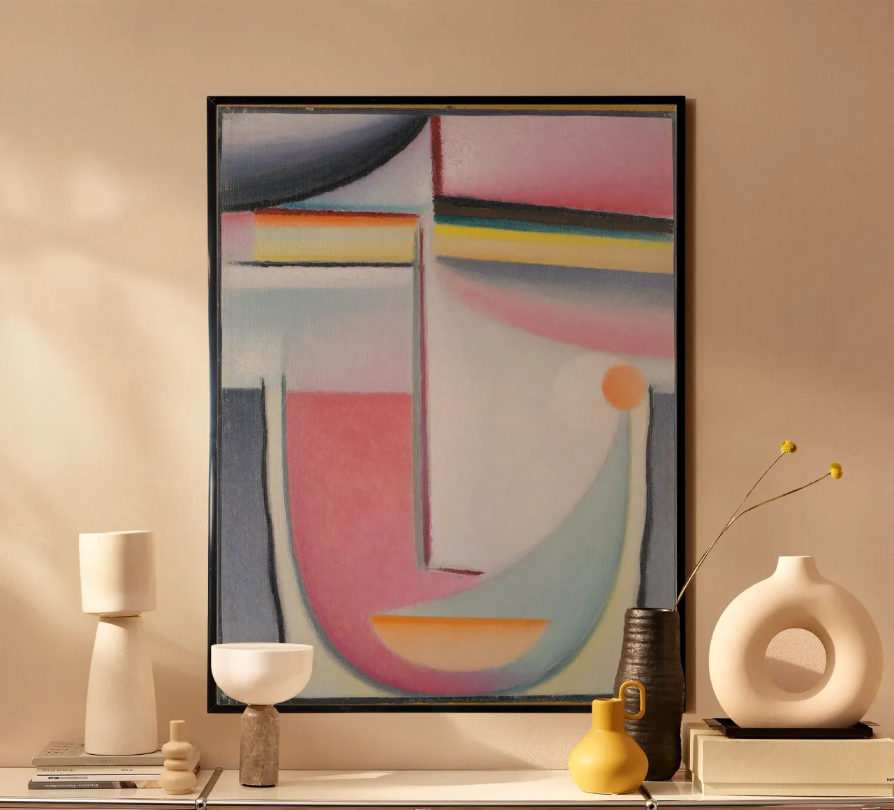 Abstract Head poster con telaio in alluminio da vintageshop