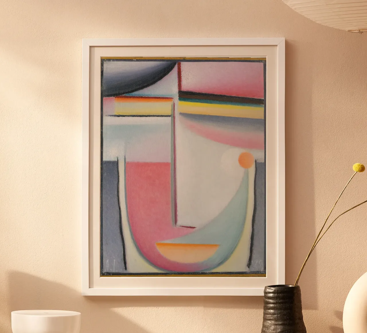 Abstract Head poster con telaio in alluminio da vintageshop