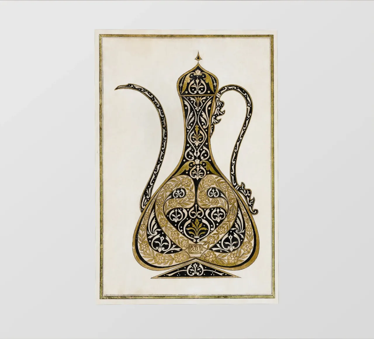 Calligraphic Design of a Ewer pellicola backlit da vintageshop