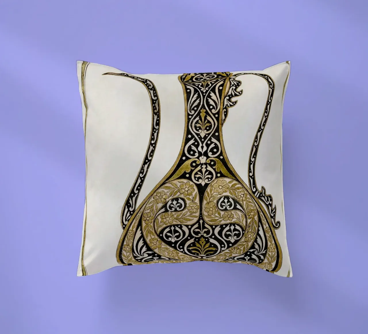 Calligraphic Design of a Ewer cuscino da vintageshop