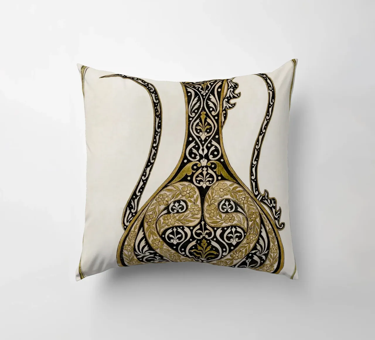 Calligraphic Design of a Ewer cuscino da vintageshop