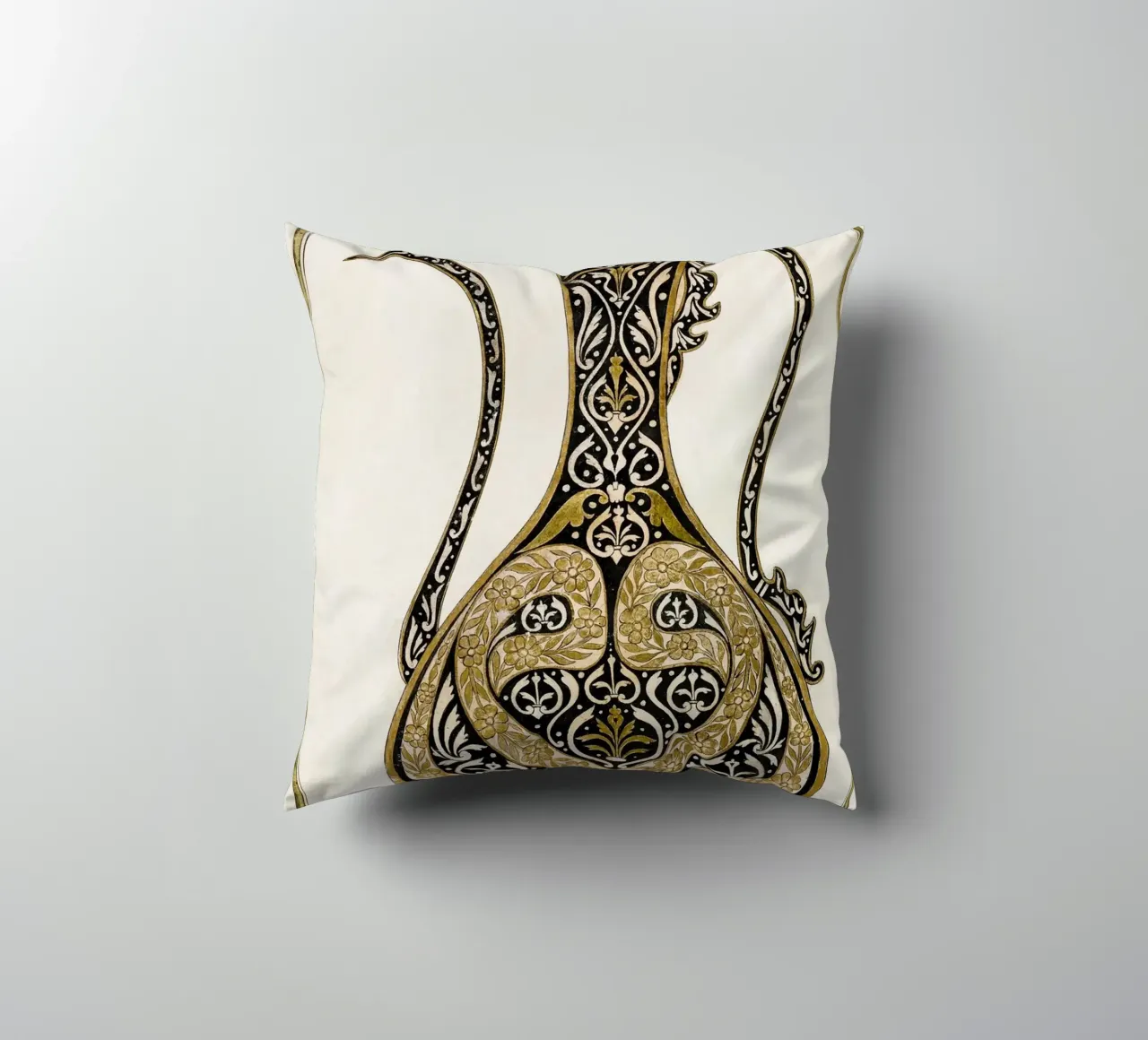 Calligraphic Design of a Ewer cuscino da vintageshop