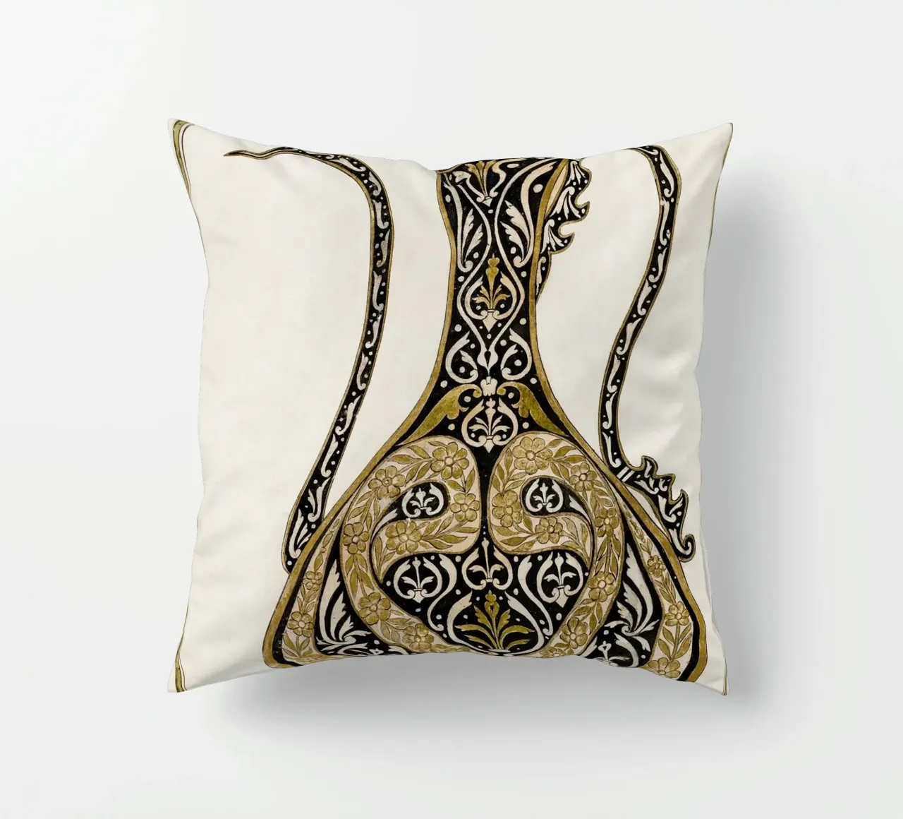 Calligraphic Design of a Ewer cuscino da vintageshop