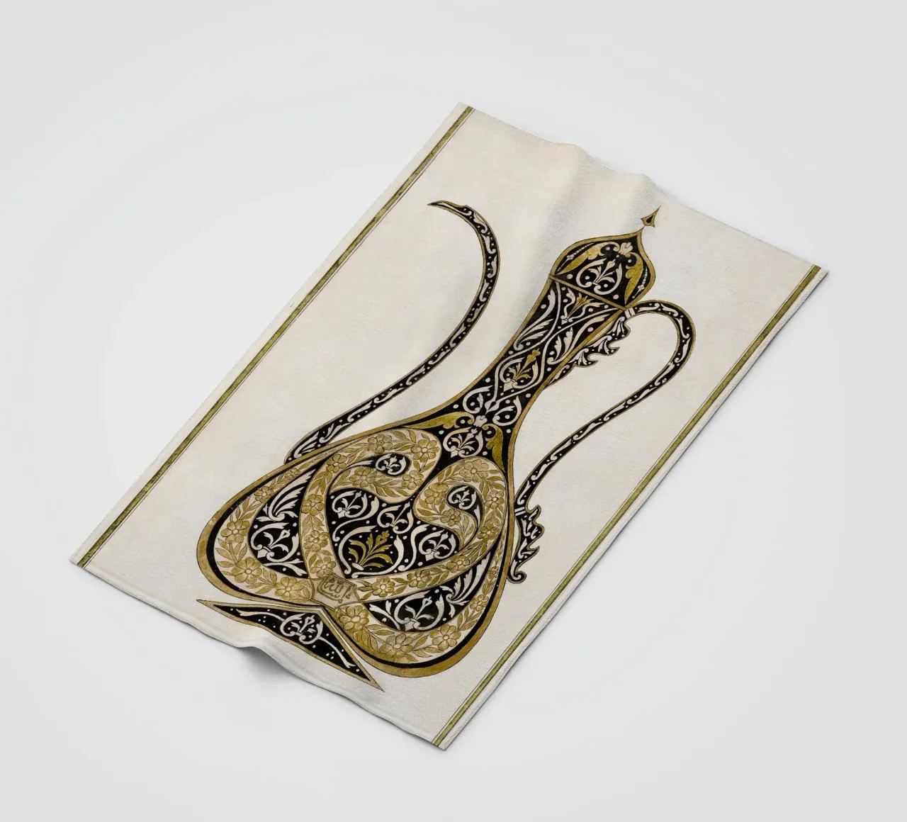 Calligraphic Design of a Ewer coperta in pile da vintageshop