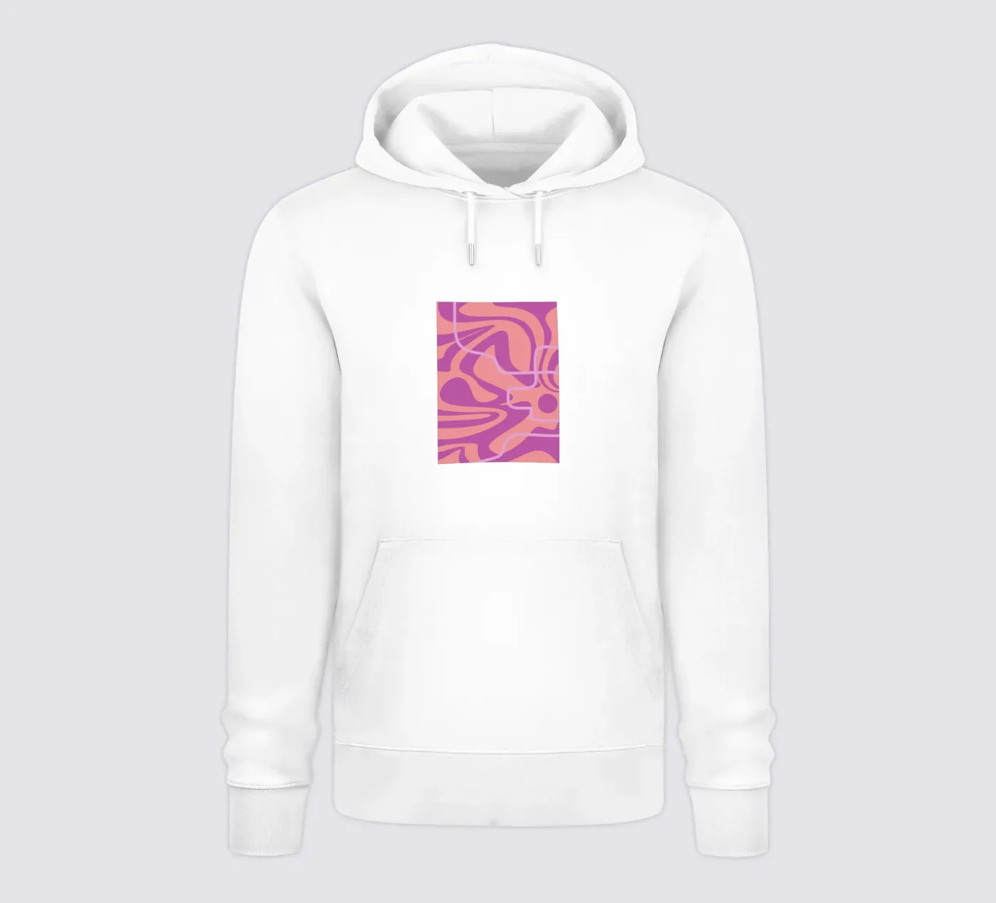 Wave Pattern Lines hoodie by MODERN NUANCE