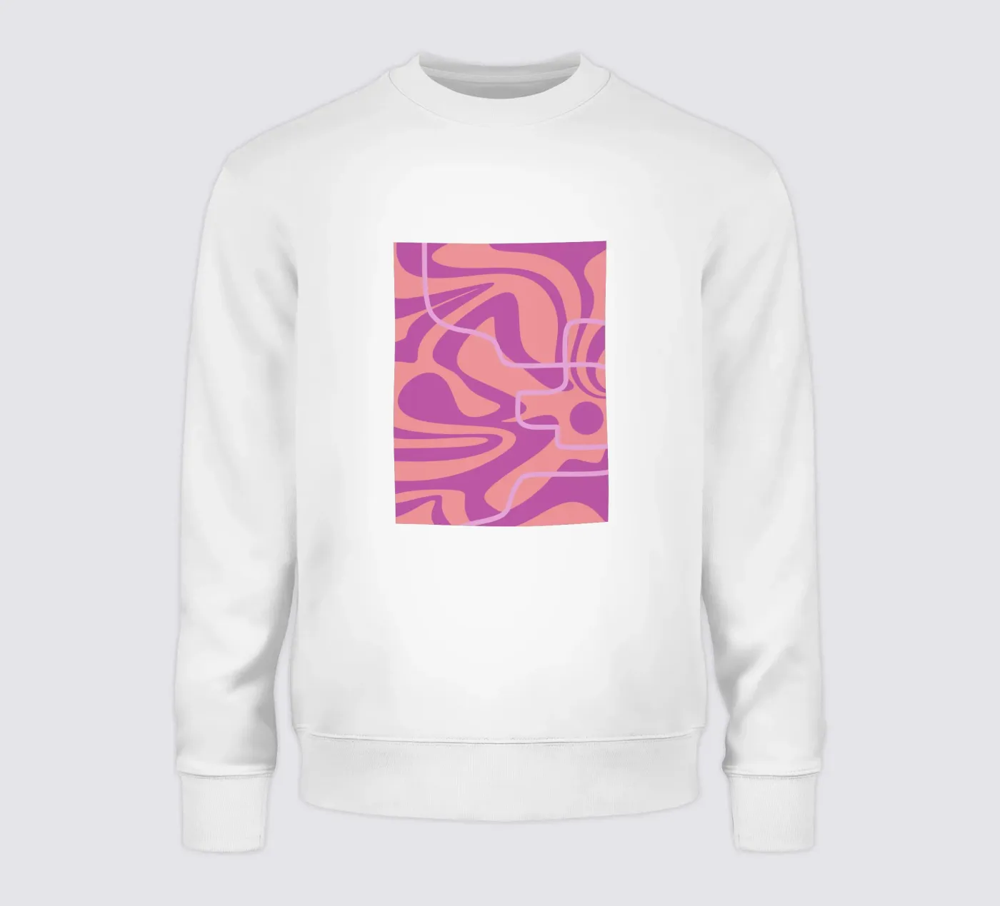 Wave Pattern Lines sweatshirt by MODERN NUANCE