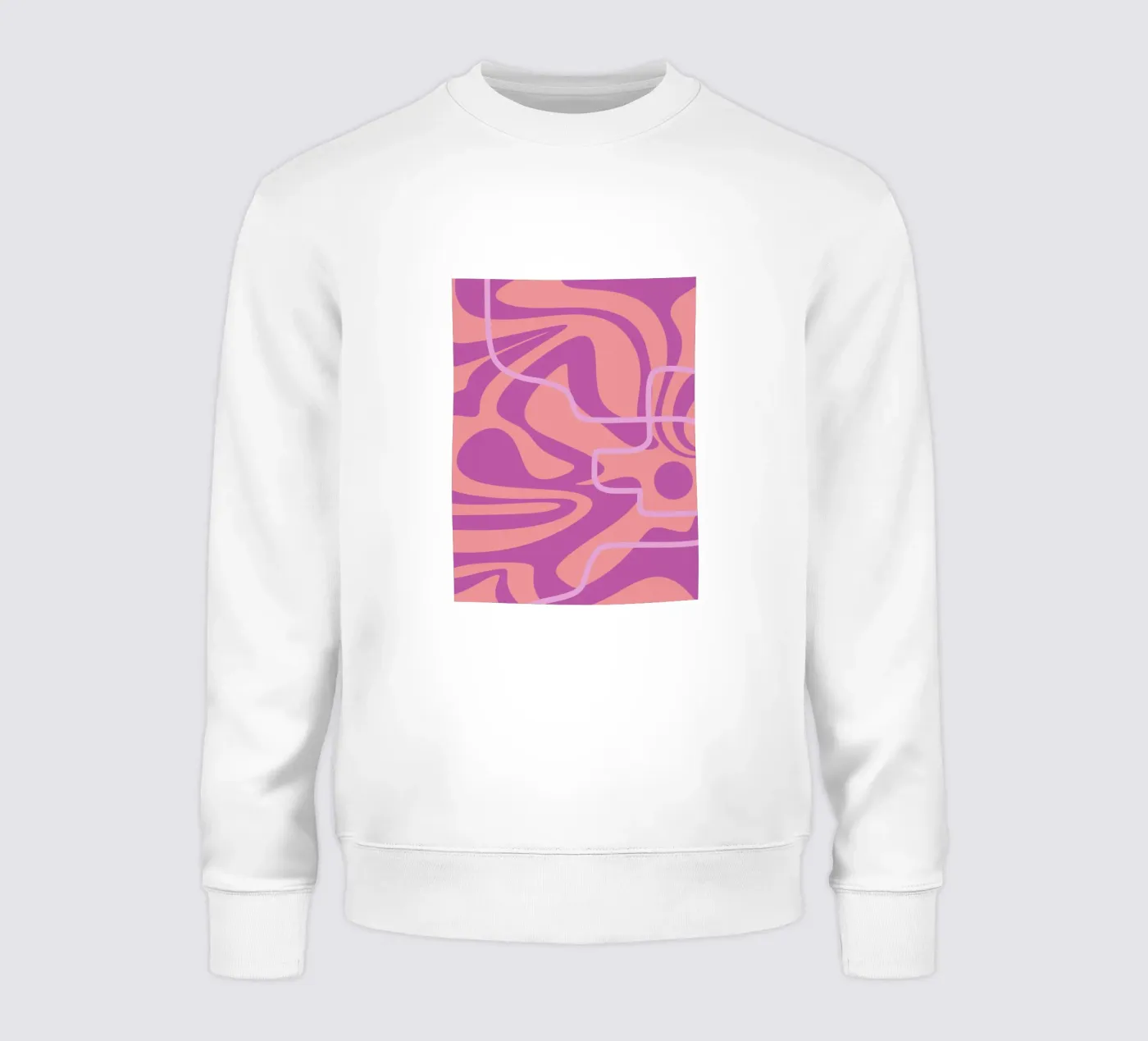 Wave Pattern Lines sweatshirt by MODERN NUANCE