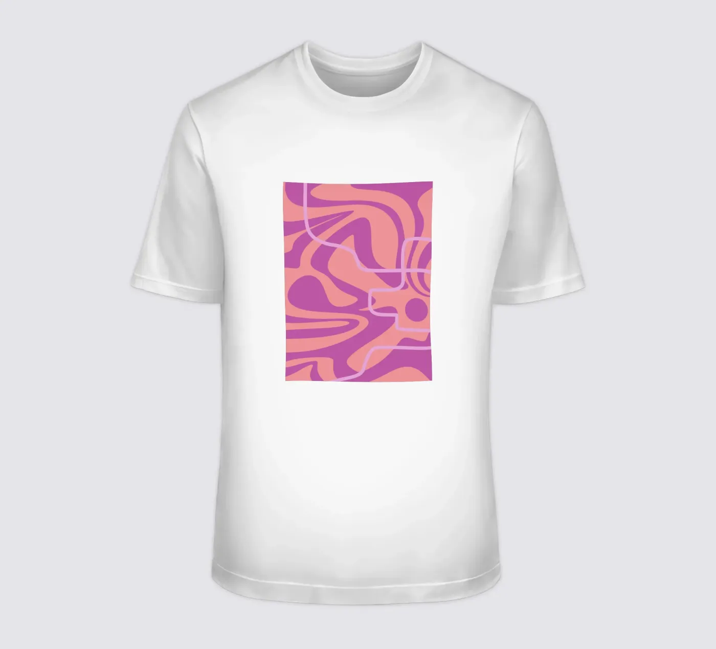 Wave Pattern Lines t-shirt by MODERN NUANCE