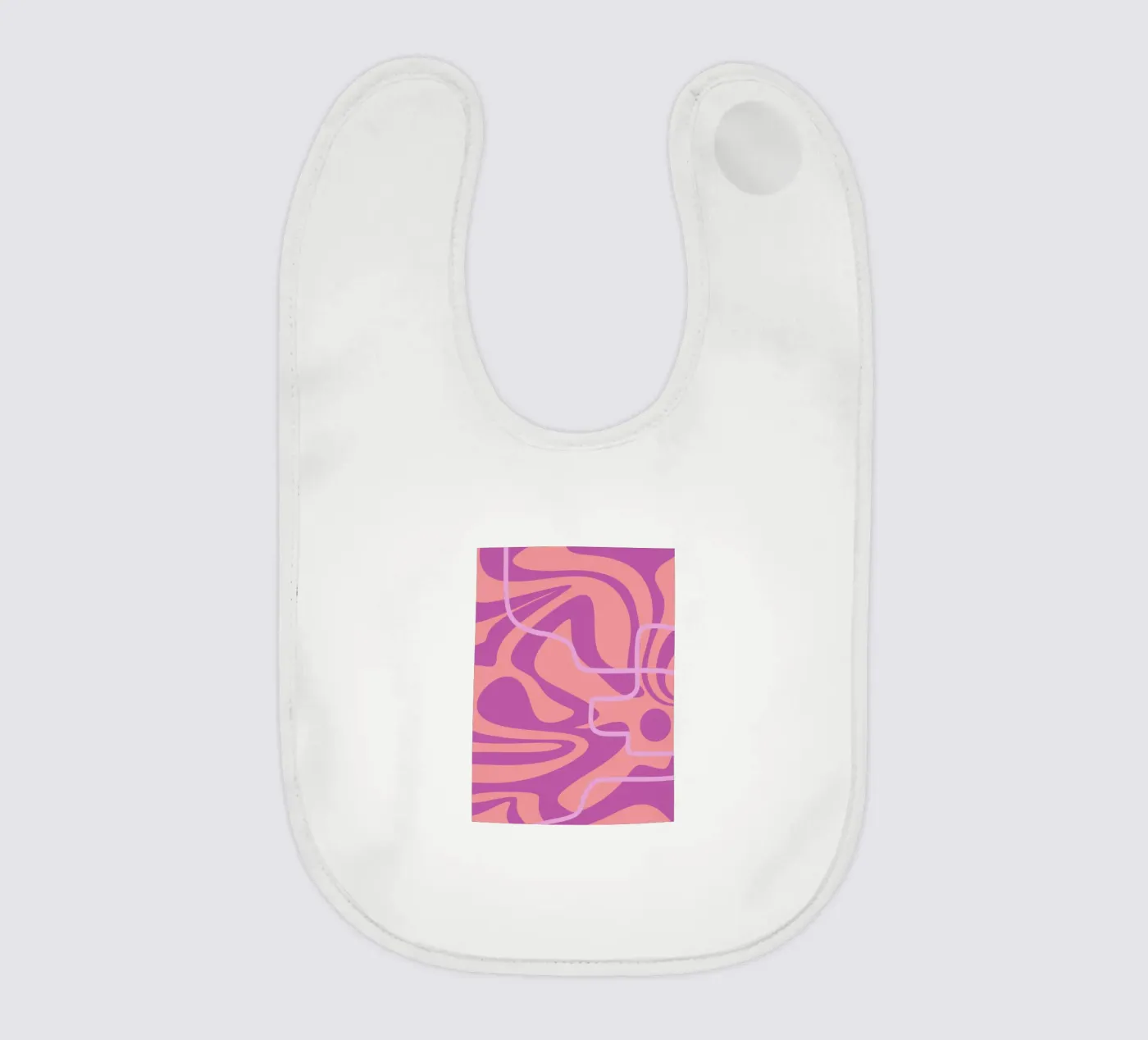 Golfpatroon Lijnen baby slabbetje van MODERN NUANCE