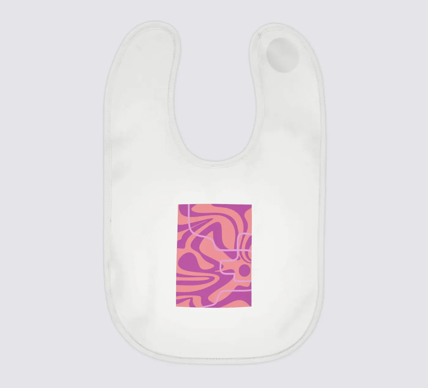 Wave Pattern Lines baby slabbetje van MODERN NUANCE